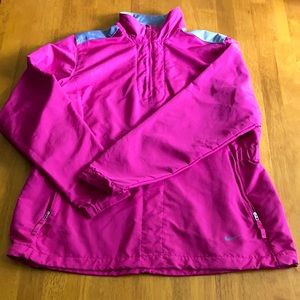 Nike Golf Pullover Nylon Jacket Pink L